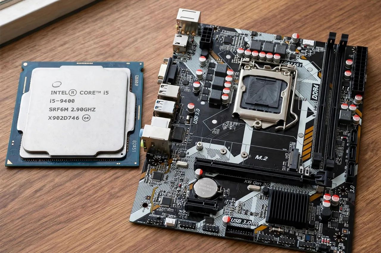 KIT PROCESSADOR + PLACA MÃE