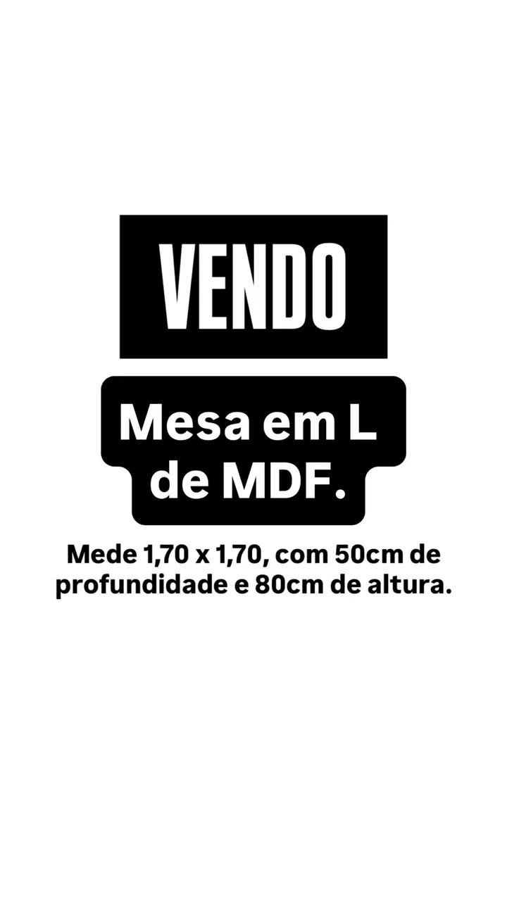 Mesa em L de MDF - Foto 2