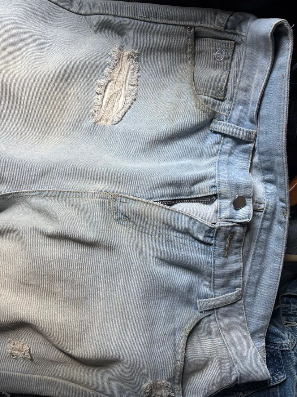 dirty wide leg jeans - Foto 5