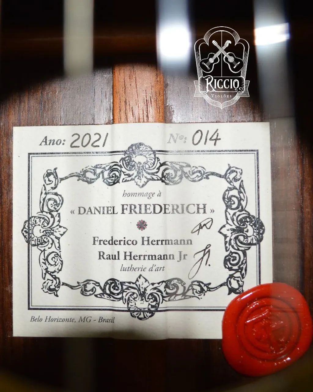 Violão de luthier Frederico e Raul Herrmann, 2021 - Foto 2