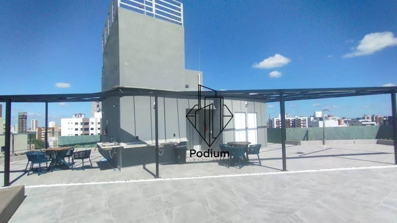 Flat mobiliado e equipado à beira mar e com vista mar lateral no Bessa -FL0884. - Foto 5