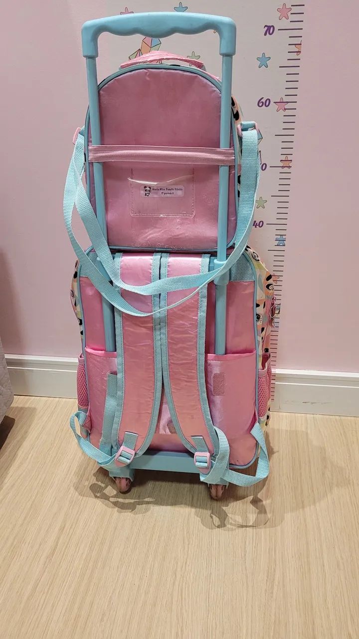 Mochila escolar Luluca com lancheira - Foto 2