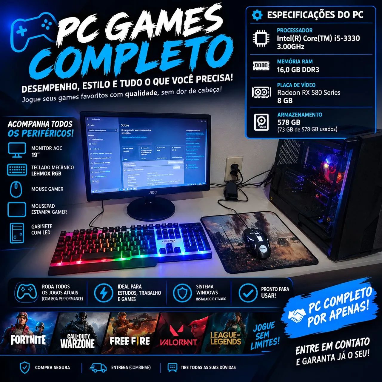Vendo PC Gamer