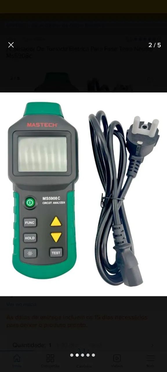 Analisador de circuito digital  Mastech
