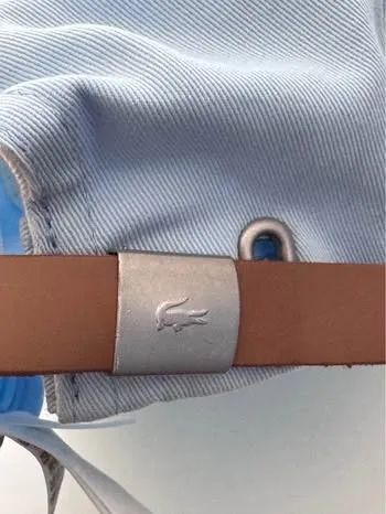 Boné LACOSTE Original azul claro (SEMI NOVO) - Foto 2