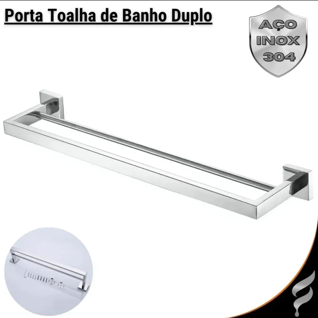 Kit acessórios banheiro inox - Foto 2