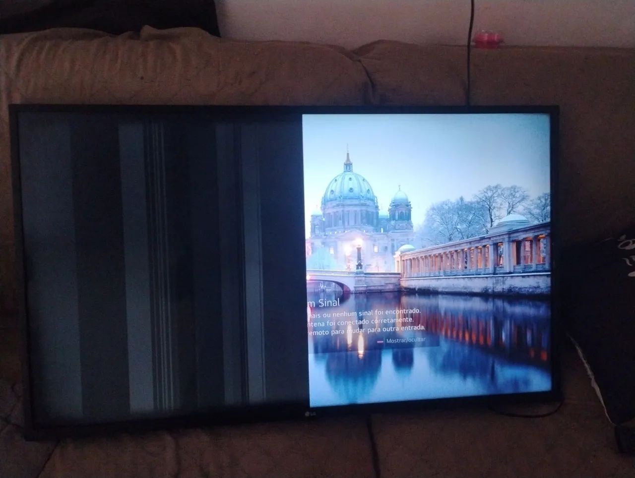 Tv LG 43 polegadas com defeito  - Foto 3