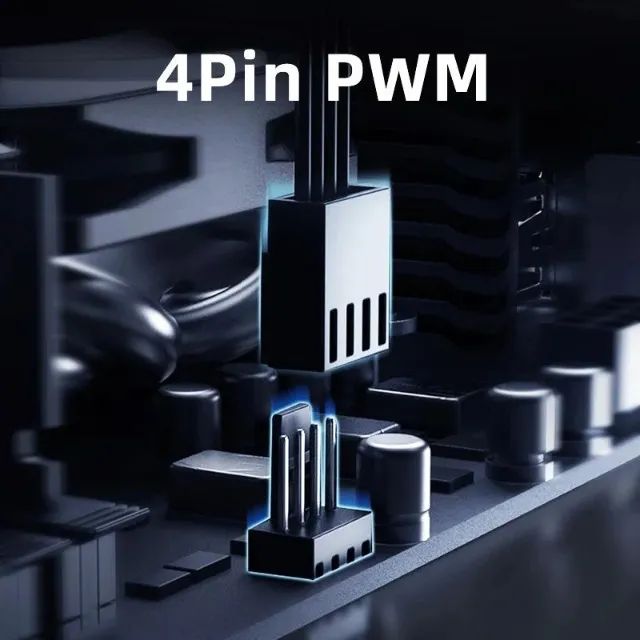 Kit com 5 Coolers ID-COOLING NO-8010 PWM + controladora - Foto 4