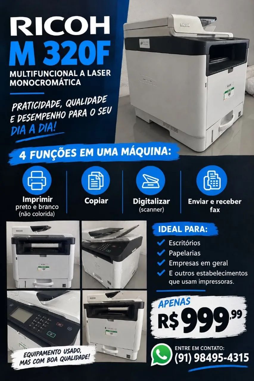 IMPRESSORA MULTIFUNCIONAL LASER