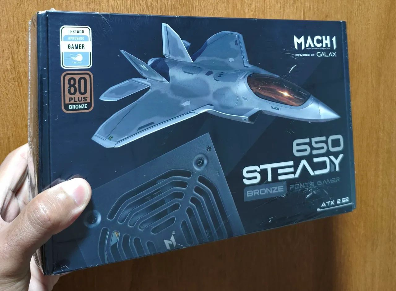 FONTE MSI E MACH1 650W LACRADAS COM NOTA FISCAL  - Foto 3