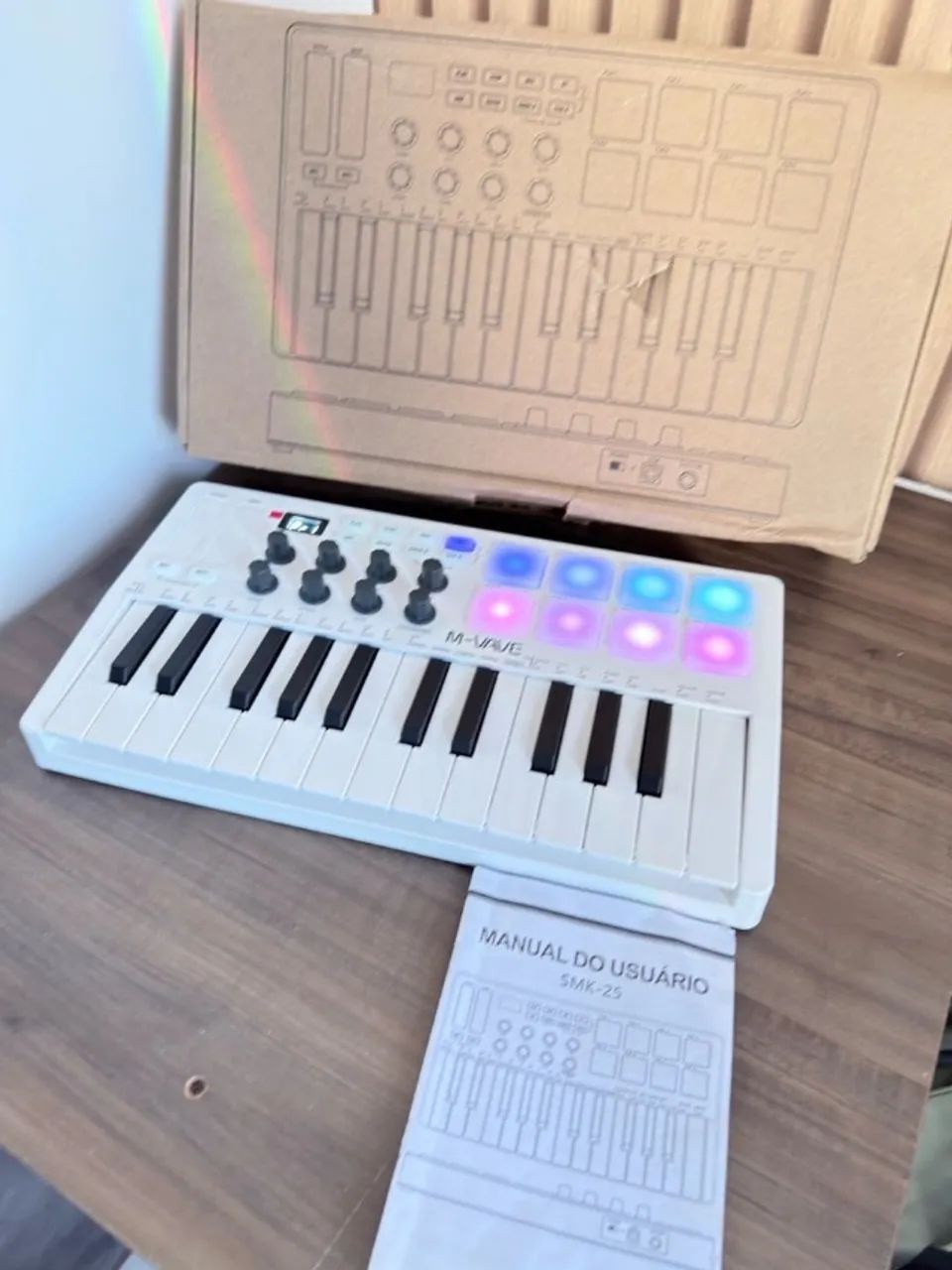 Teclado Controlador Midi SMMK-25 MVAVE - Foto 2