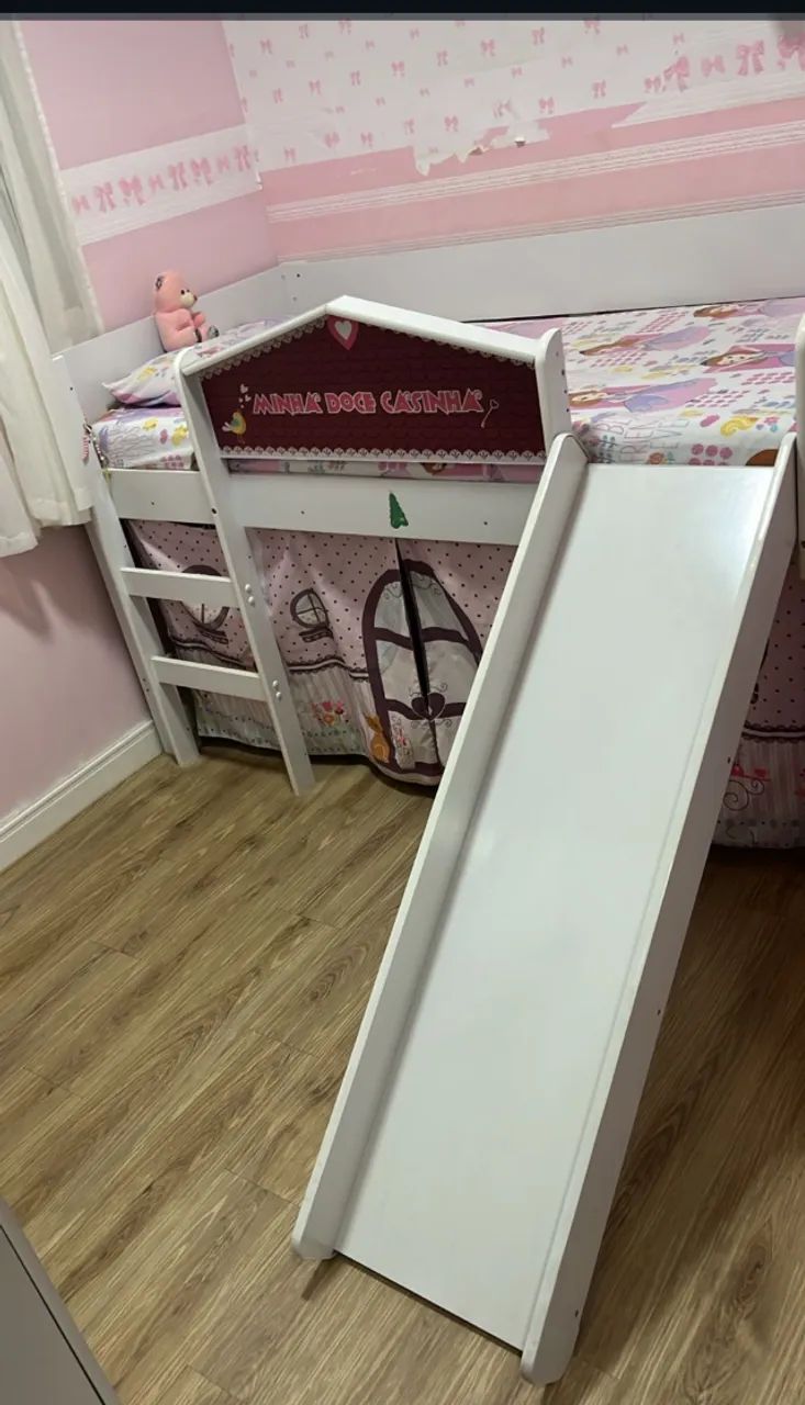Cama cabana com escorregador  - Foto 4
