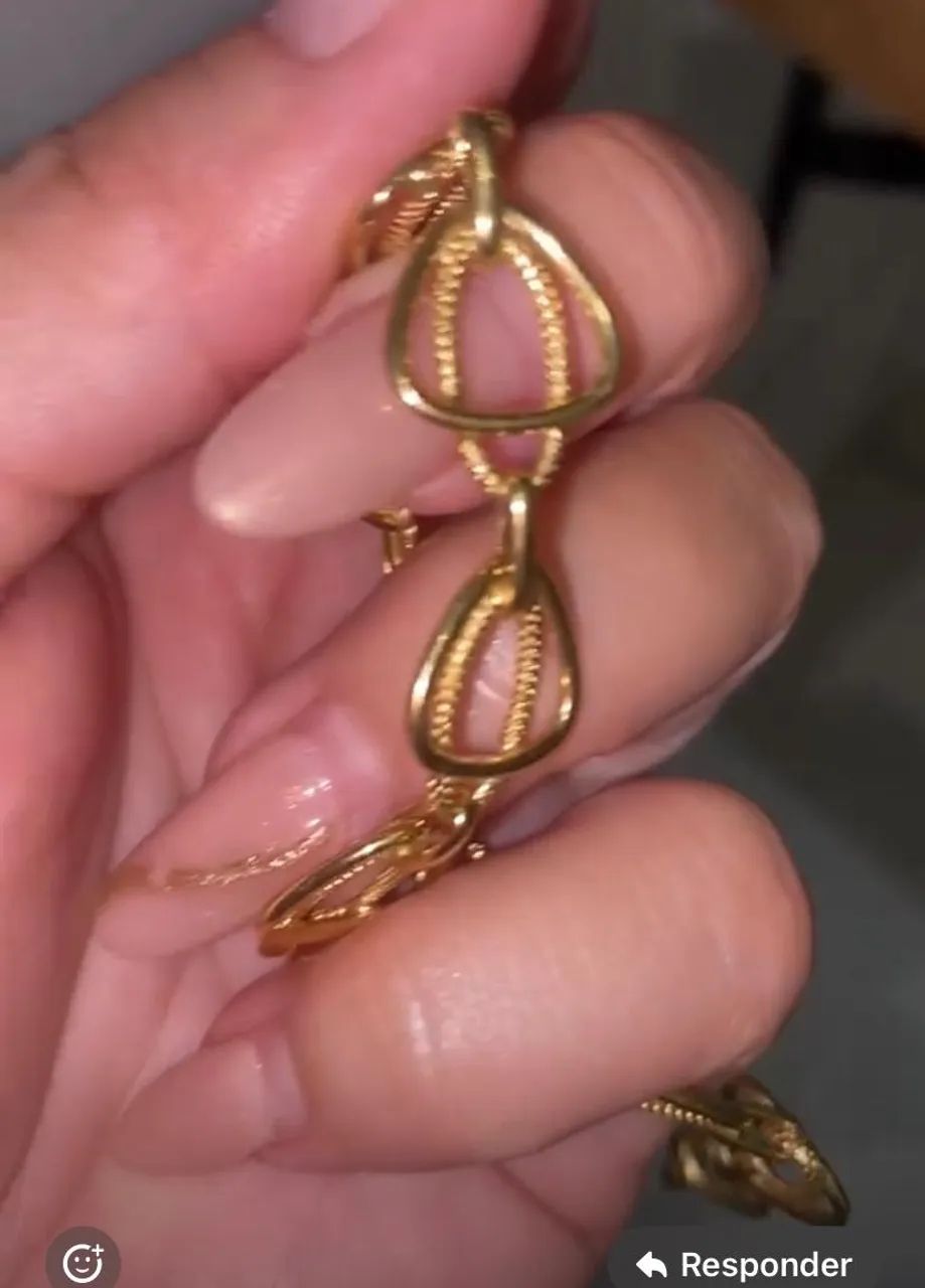 Corrente em elos ouro 18 k - Foto 3