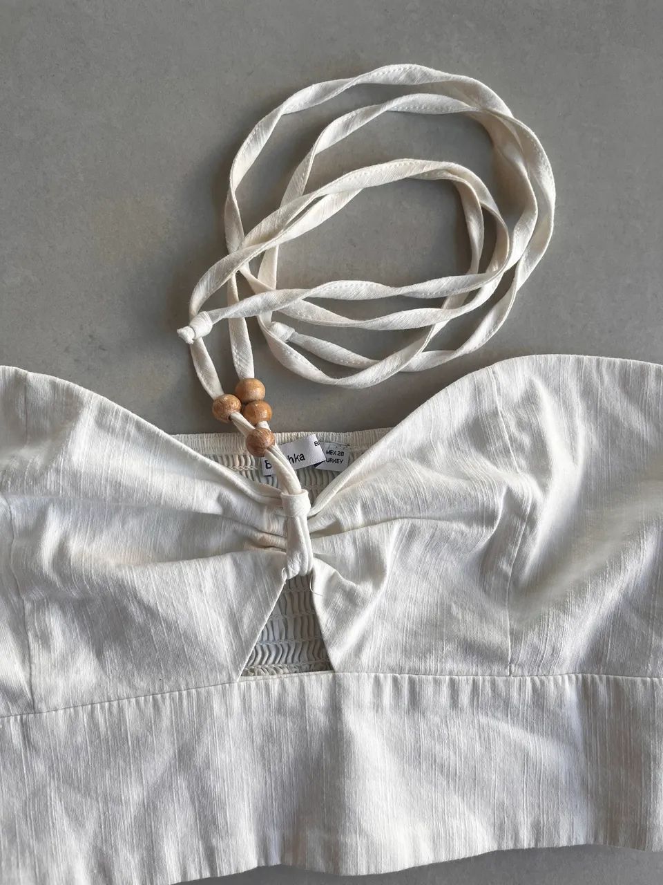 Top Bershka branco M  - Foto 5