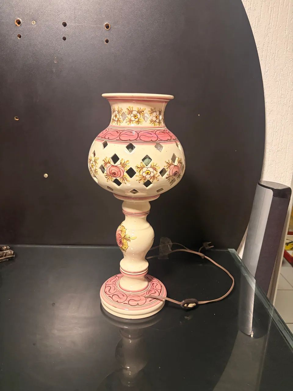 Abajur de porcelana de 1966
