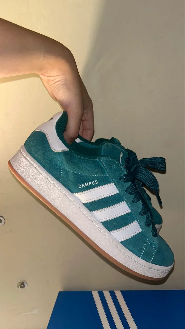 Tenis Campus Adidas Verde - Foto 3