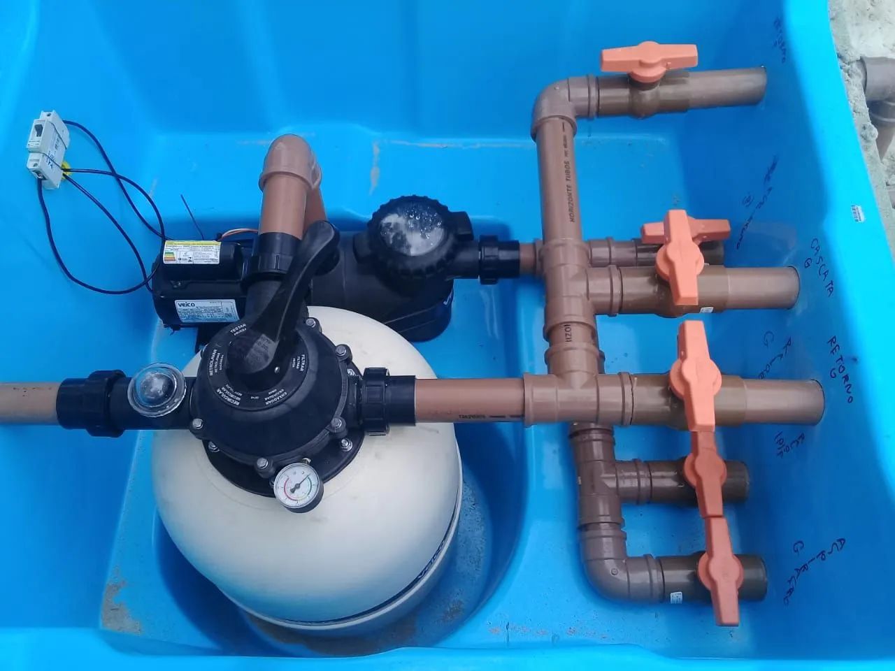 Piscina de fibra 