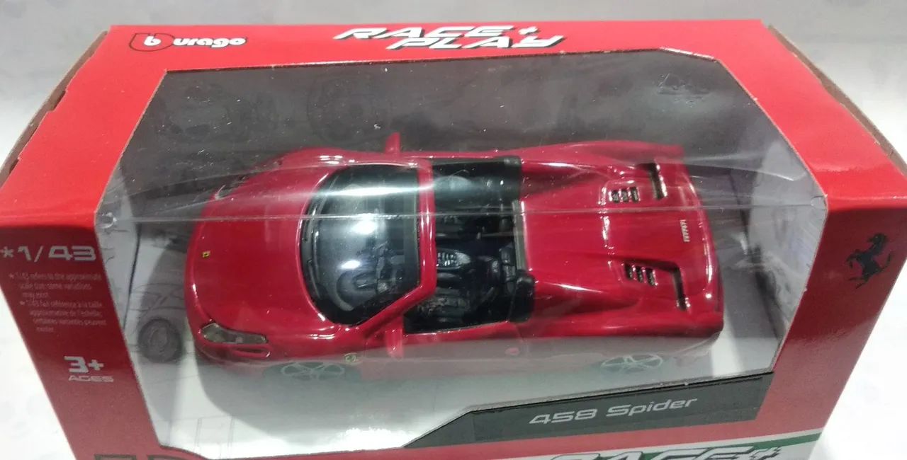 Miniatura Ferrari 458 Spider  1:43  Bburago - Foto 4