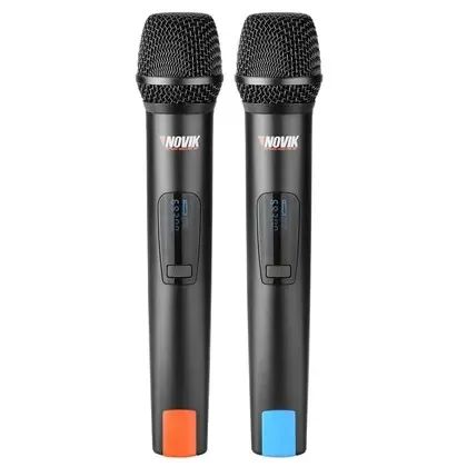 Microfone Duplo Sem Fio Novik Uhf Unk-660  - Foto 3