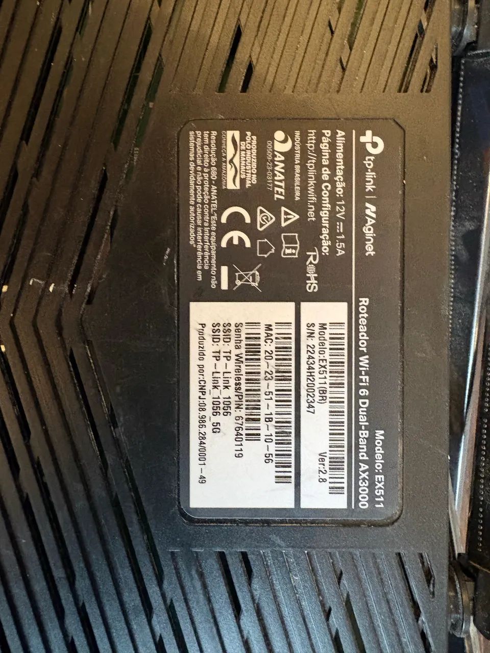 ROTEADOR TP-LINK ARCHER EX511 - WI-FI 6 AX3000 - Foto 2