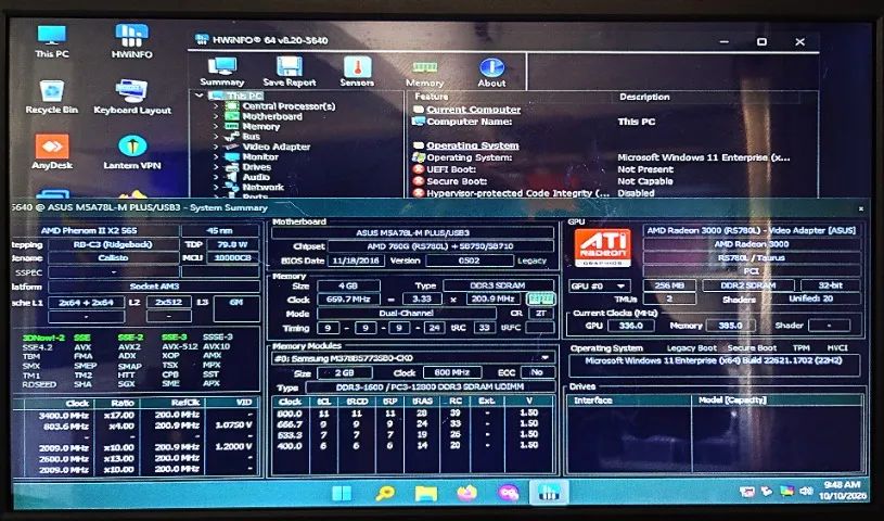 PLACA MÃE  ASUS M5A78L-M PLUS/USB3 REV 1.01 SOCKET AMD AM3+ - Foto 5