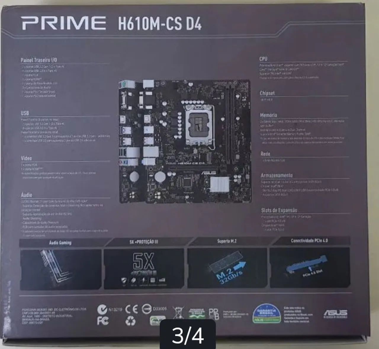 Kit placa mãe i5 12400 - Foto 2