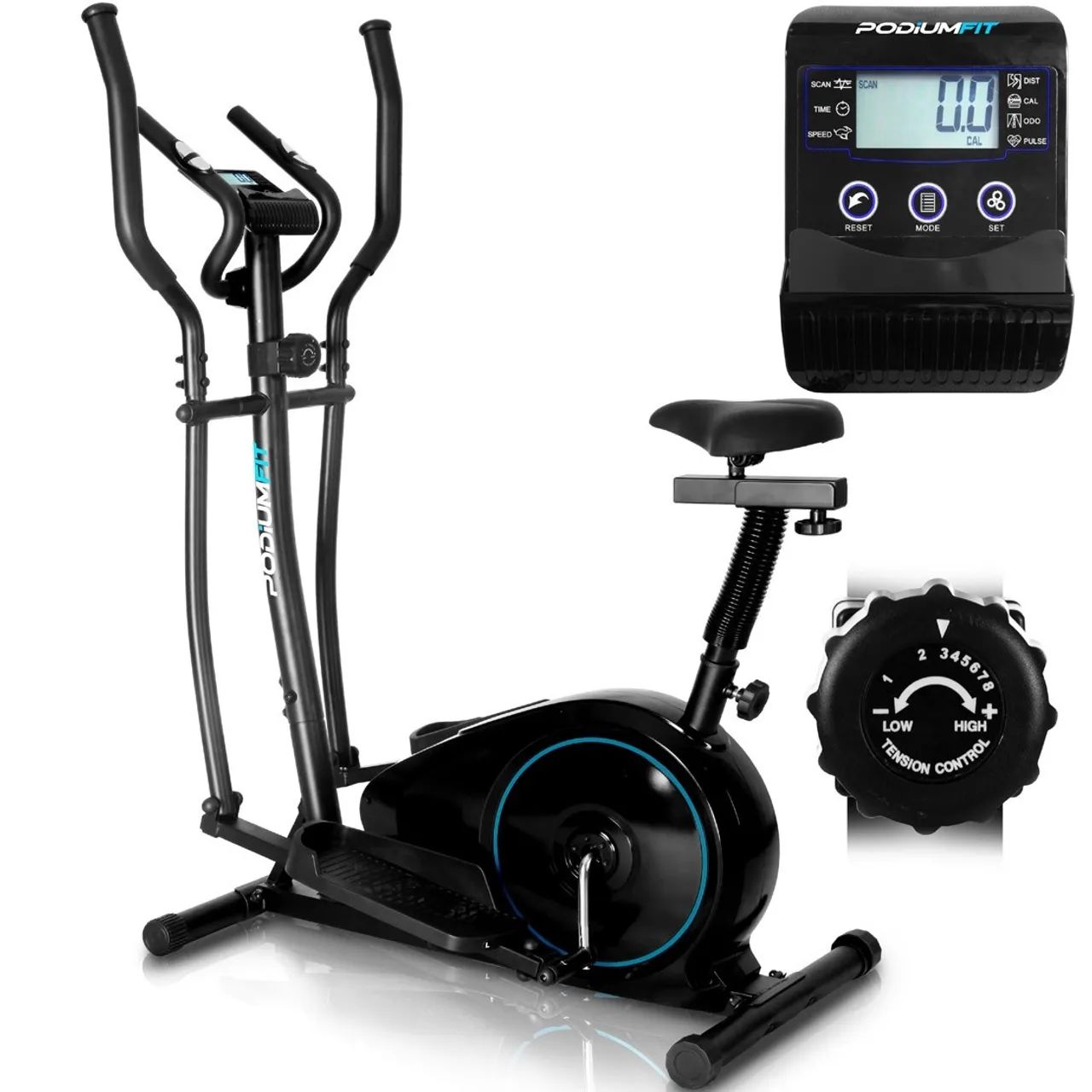 Elíptico e bike