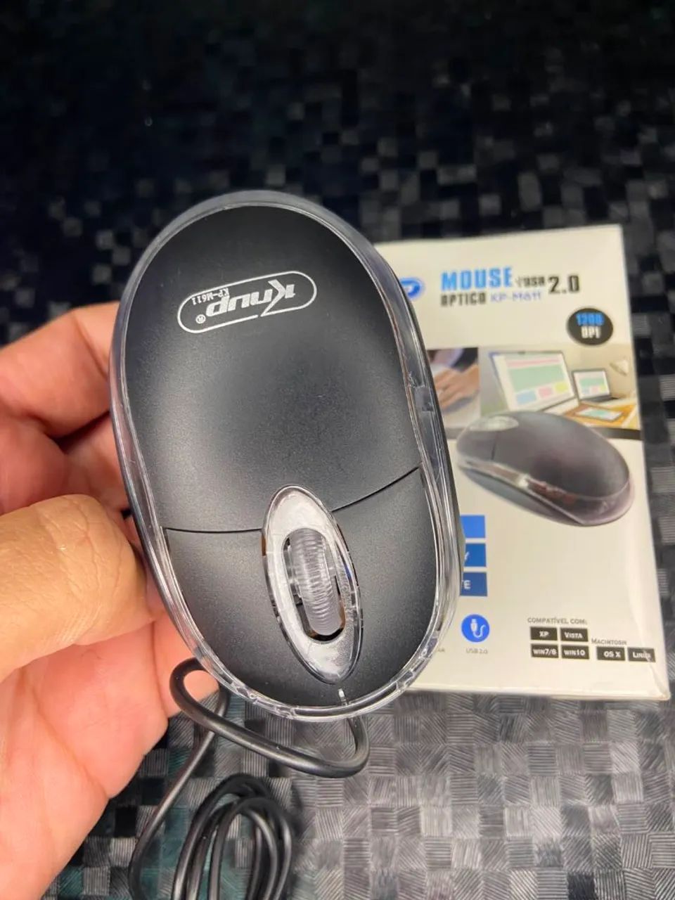 MOUSE ÓPTICO COM FIO USB 2.0 - KP-M611 KNUP  - Foto 3