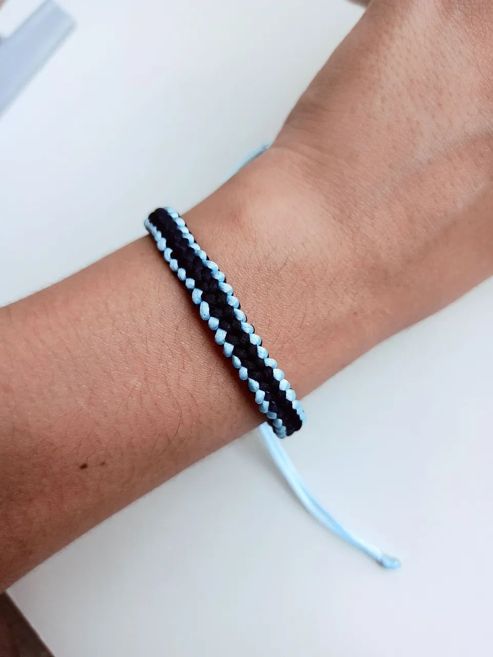 Pulseira macrame trançada  - Foto 4