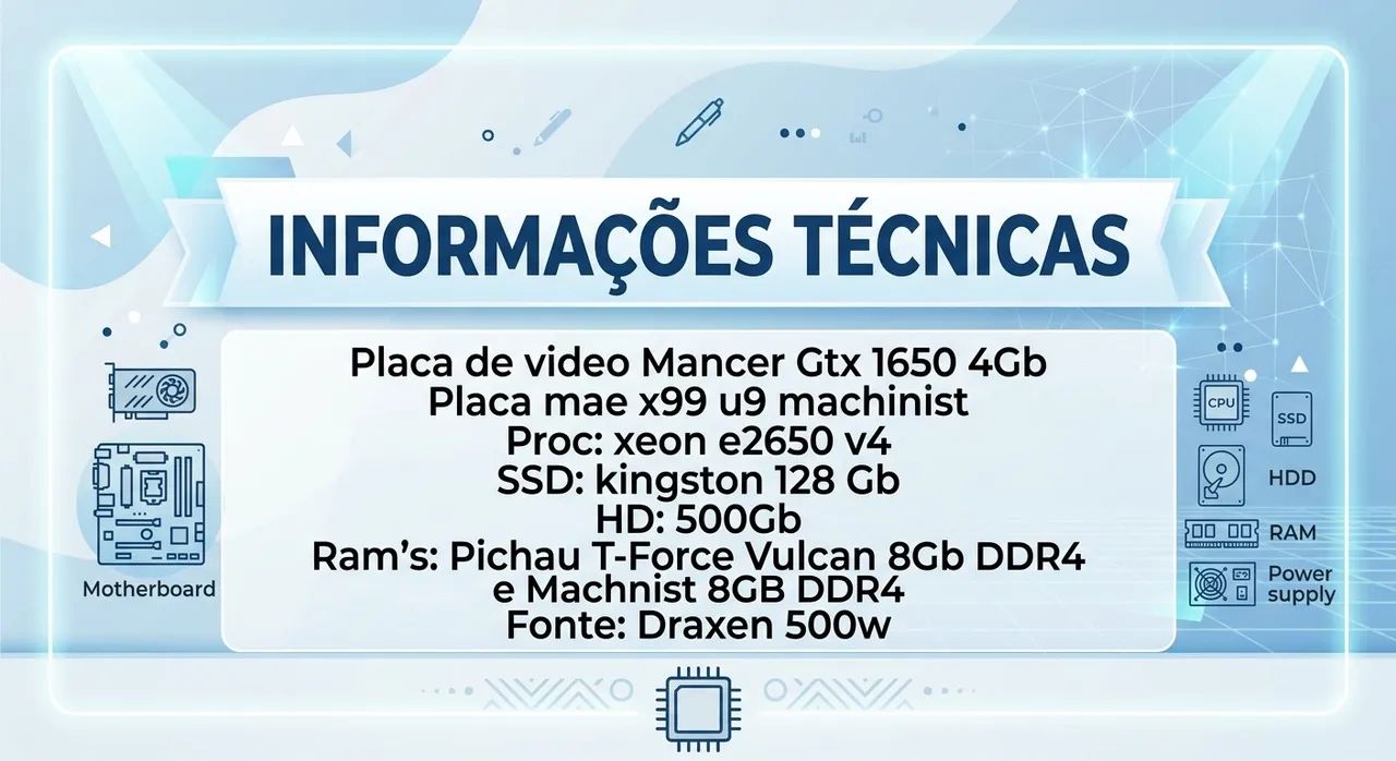 Pc Gamer Xeon V4+ 1650 - Foto 5