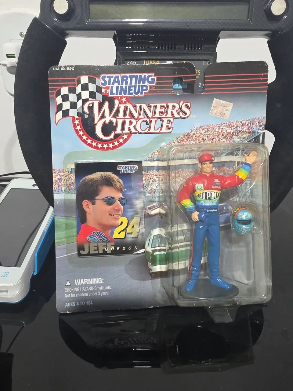 Miniatura 1:18 boneco jeff gordon c capacete raro 