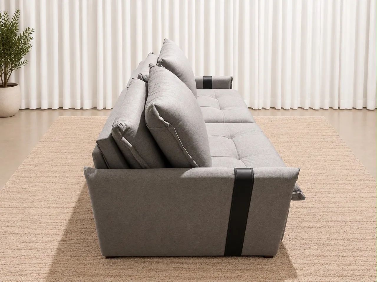 Sofa cama Lis 2 metros  / d28 / sem caixa / pronta entrega  - Foto 5