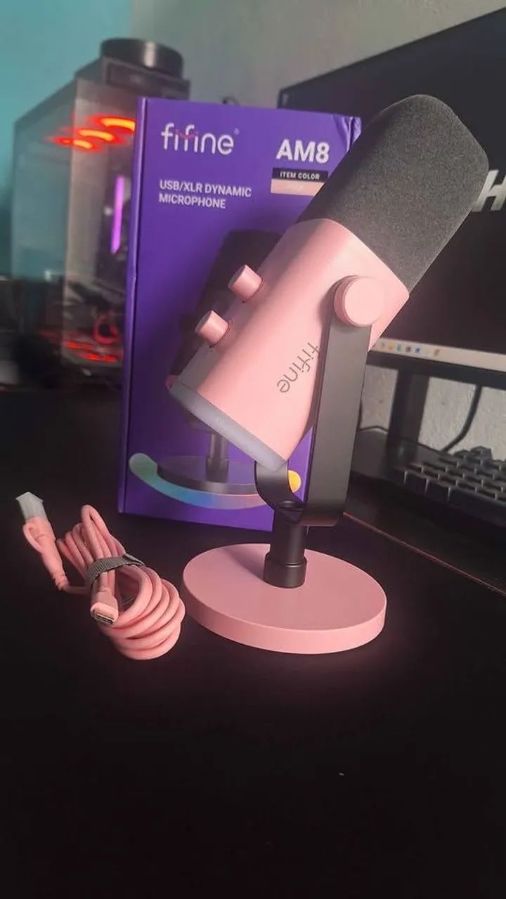 Microfone fifine AM8 - Rosa