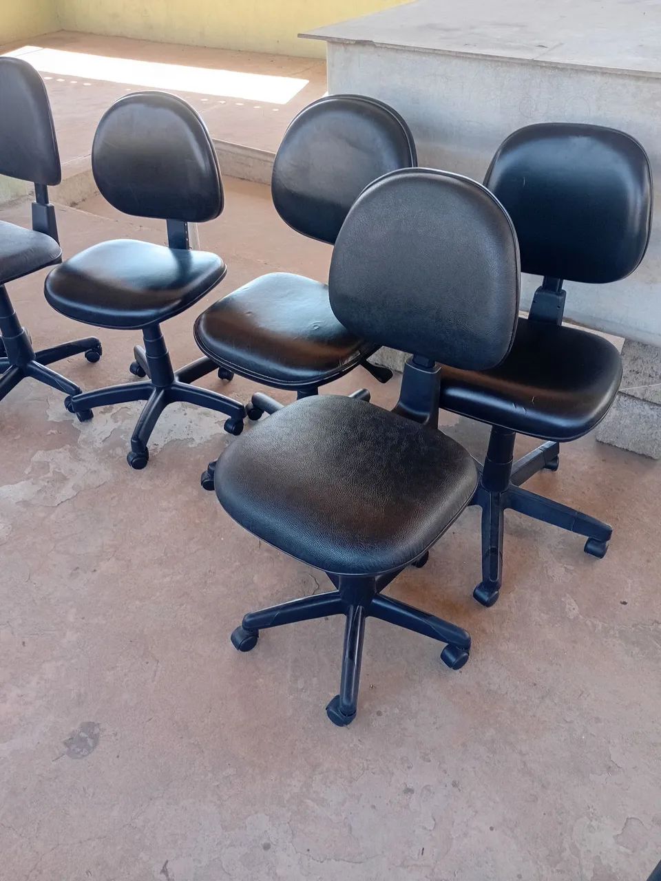 Cadeiras de escritório em corino