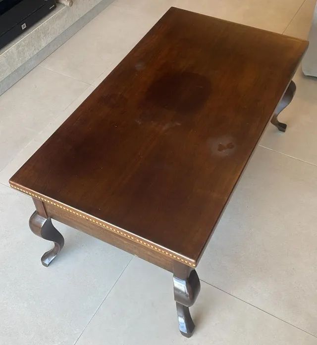 Mesa de Centro Retangular - Madeira Nobre Maciça - Foto 5
