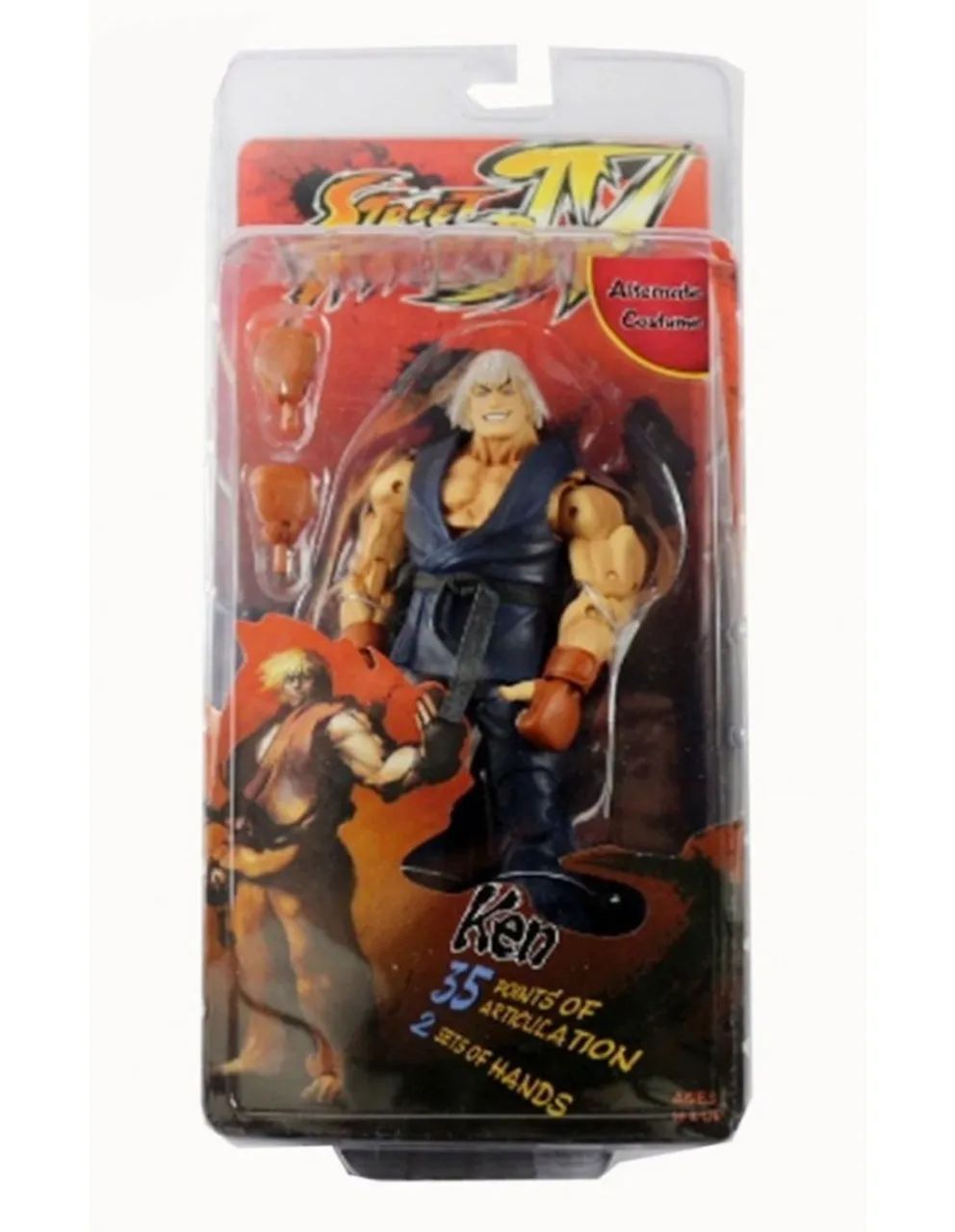 Street Fighter Capcom - Boneco Ken Roupa Aletrnativa - Neca 18cm