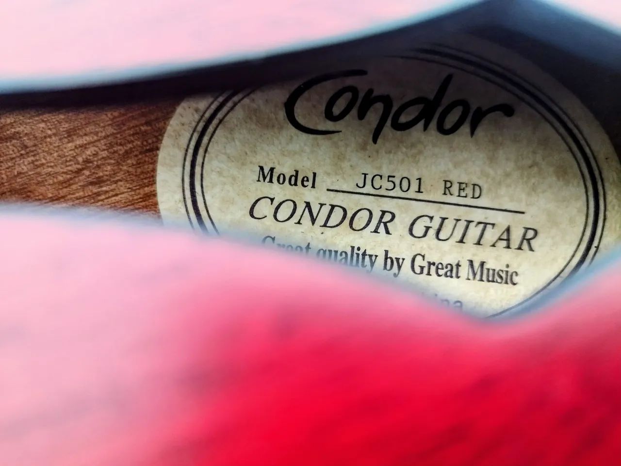 Semi acústica Condor JC 501 RED  - Foto 4