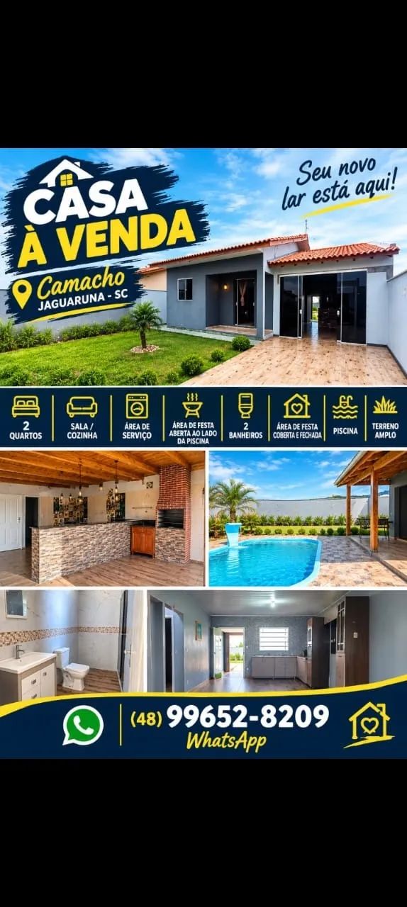 Vendo Casa no Camacho com piscina