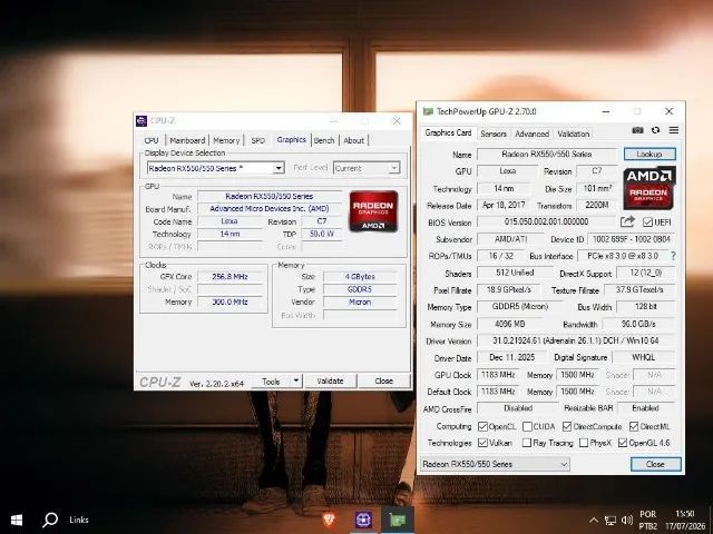 placa de vídeo RX 550 4GB - Foto 4