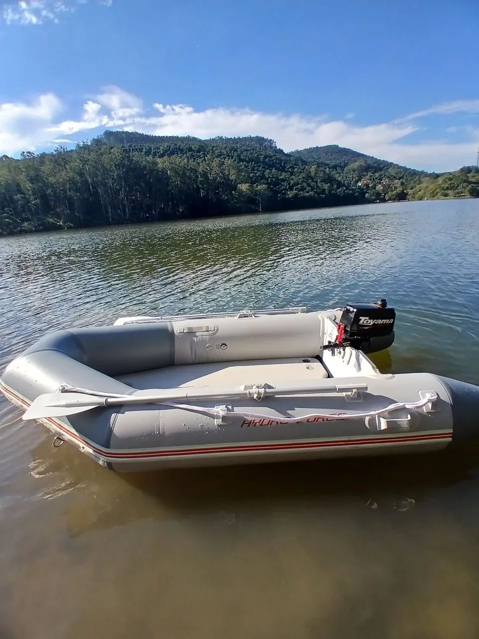 BOTE INFLÁVEL HYDRO FORCE COM MOTOR - Foto 2