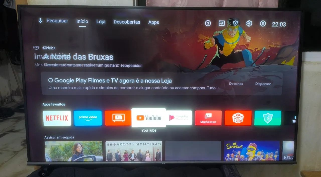 Smart tv TCL 65 polegadas 4k Android 