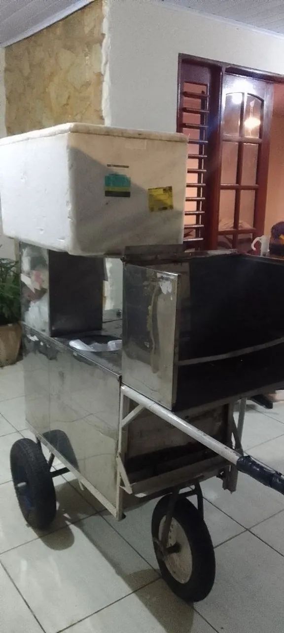 carrinho de lanche multi uso inox. - Foto 3
