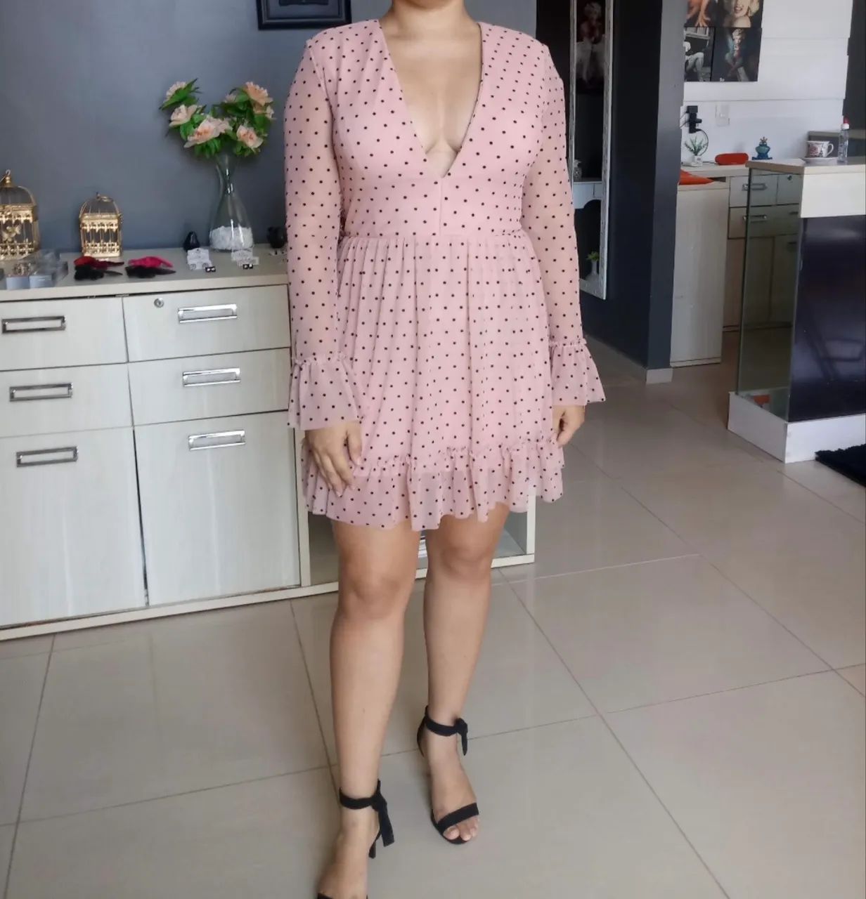 Vestido rosa Cloude - Foto 4