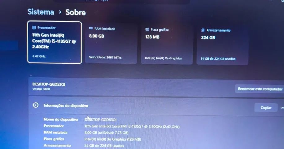 Notebook i5 11° Geração | 8GB RAM | SSD NVMe - Foto 5