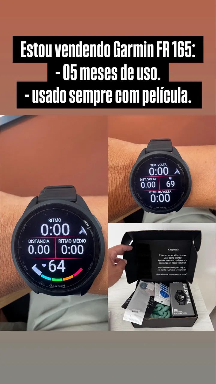 Relógio Garmin FR 165 - Foto 2