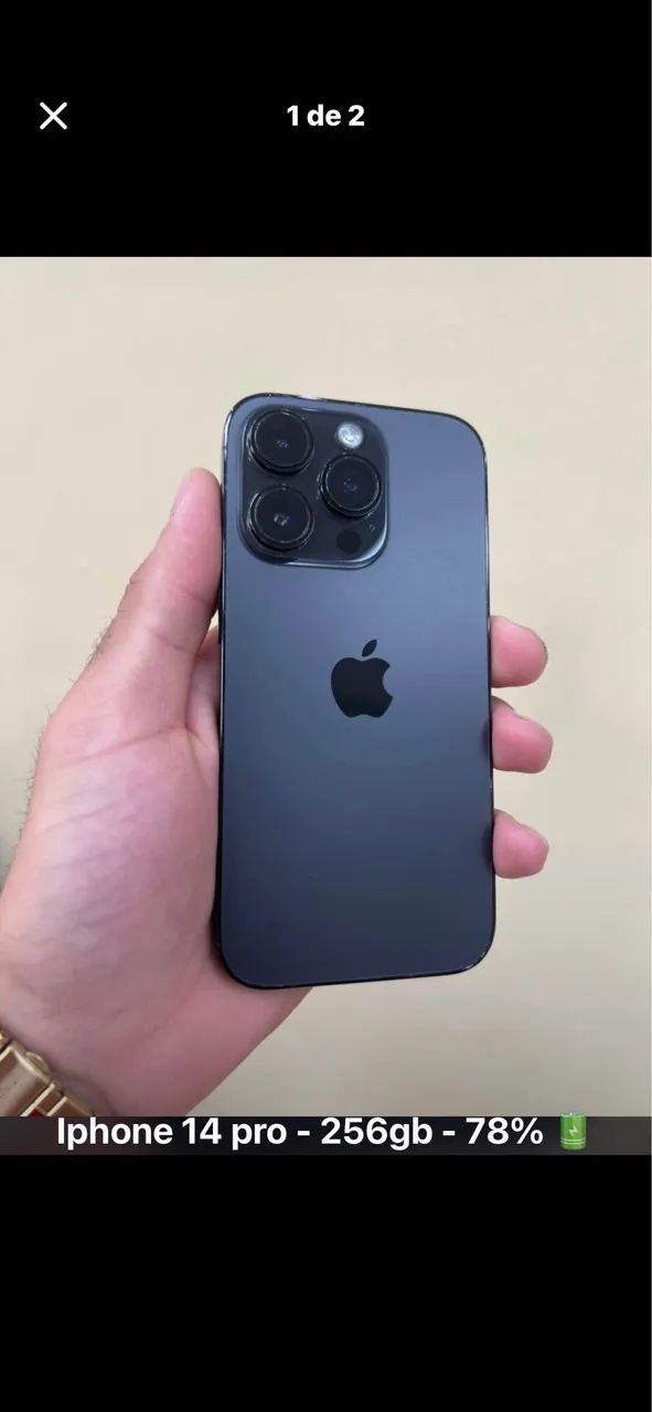iPhone 14 Pro - 256gb - 77% aceito cartão - Celulares e