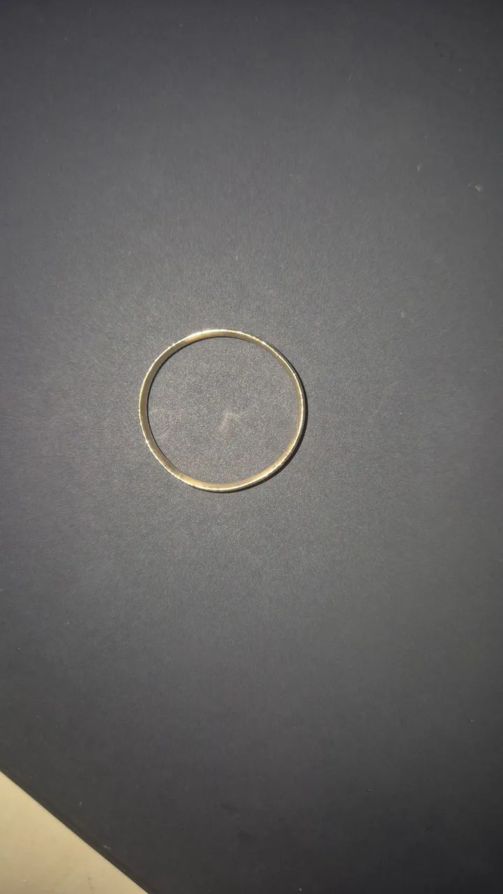 Aliança de ouro 1.9 gramas tam 20.5 JG sem gravação  - Foto 3