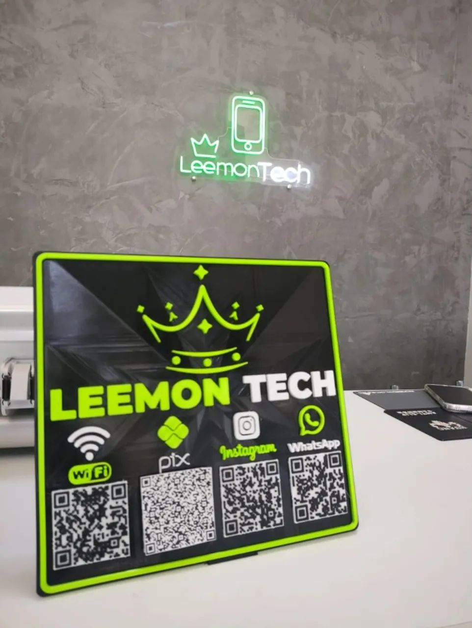 Placa PIX Personalizada - Feita em 3D