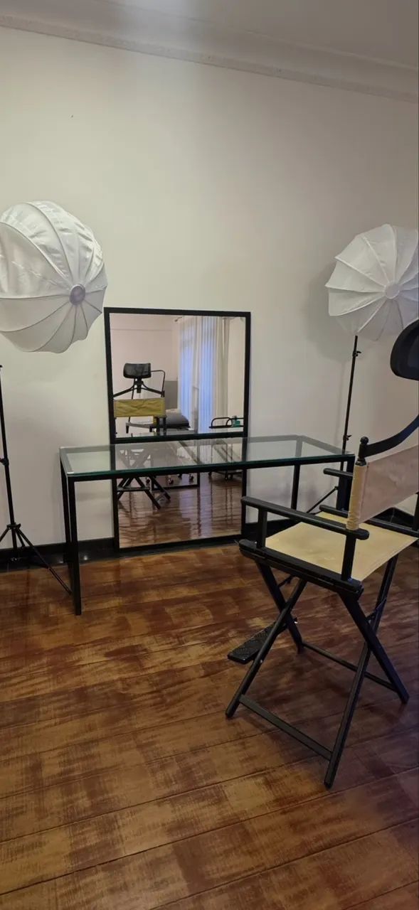 mesa de vidro com metal - Foto 4