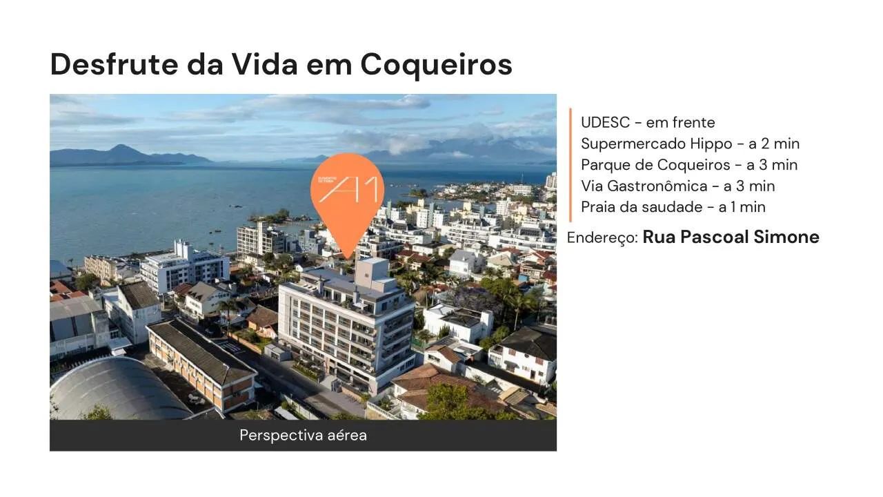 Apartamento à venda, 1 quarto, Coqueiros - Florianópolis/SC - Foto 3